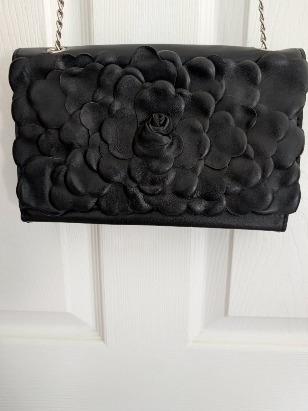 Patricia Nash leather 3d floral bag